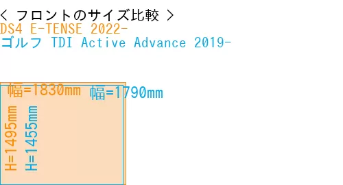 #DS4 E-TENSE 2022- + ゴルフ TDI Active Advance 2019-